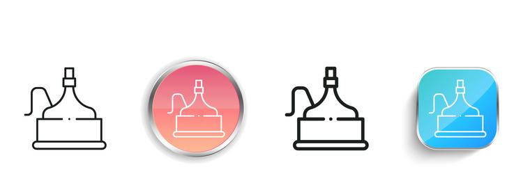 brewery icon thin linear regular and button style vector image