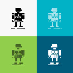 autonomous machine robot robotic technology icon vector
