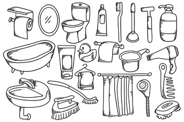 coloring pages bathroom