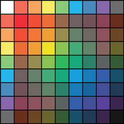 polychrome multicolor spectral rainbow grid vector