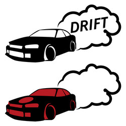 Race car drifting vector