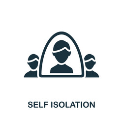 self isolation icon simple element from vector image