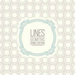 set of line pattern and linear frame vector image