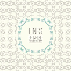 Set of line pattern and linear frame vector