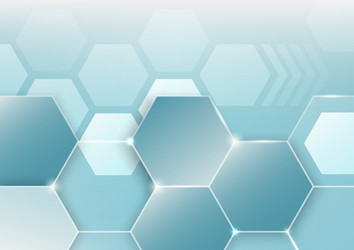 abstract cube hexagon shape background digital vector image