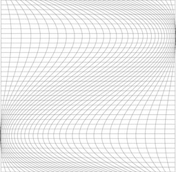 Grid mesh with distorted deformed effect abstract vector