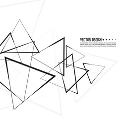 intersecting triangles pattern vector image