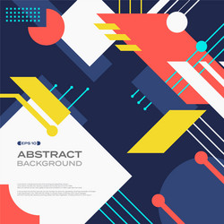 abstract of tech retro colorful pattern geometric vector image