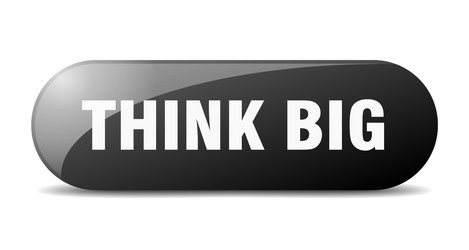 Think big button sign key push vector