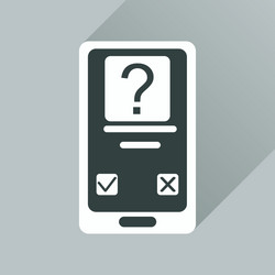Flat web icon with long shadow mobile applications vector