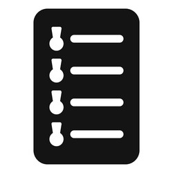 checklist icon showing completed tasks using check vector image
