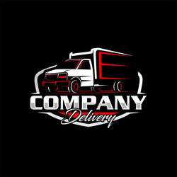Delivery Truck Logo - Box & Transport Vector Image