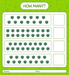 how many counting game with acorn squash vector image