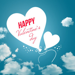 lovely valentines day card vector