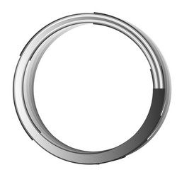 abstract circle circular design element icon vector image