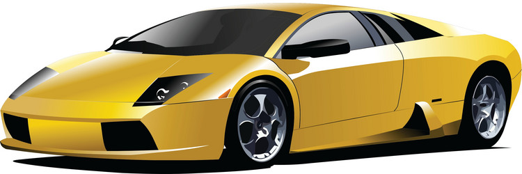 Modern sports car Royalty Free Vector Image - VectorStock