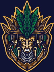 tribe tribal mascot logo Vector Image