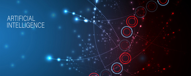 conceptual technology of artificial intelligence vector image