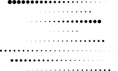 dot circles dotted lines abstract design element vector image