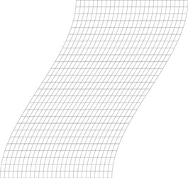 Grid mesh with distorted deformed effect abstract vector