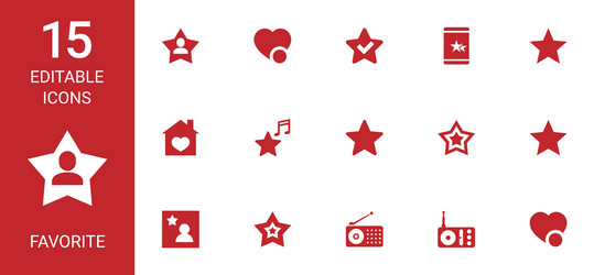 Favorite user icon for web and mobile Royalty Free Vector