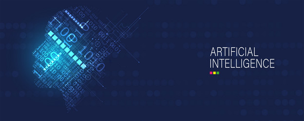 conceptual technology of artificial intelligence vector image