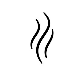 Doodle smoke icon water steam symbol hand drawn Vector Image