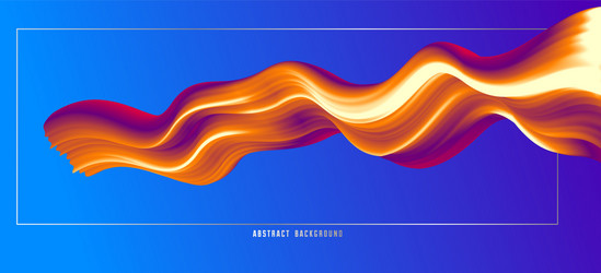 3d fluid gradient color abstract background vector image