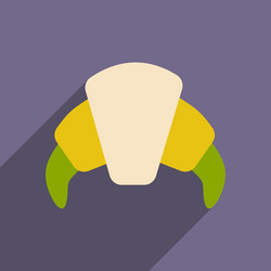 flat with shadow icon and mobile application vector image