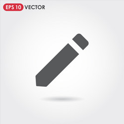 pencil ui web button icon vector image