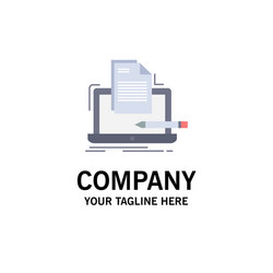 coder coding computer list paper flat color icon vector image
