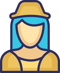Maid icon which can easily modify or edit vector