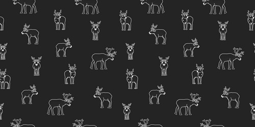 seamless pattern with chalk on blackboard effect vector image