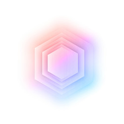 Abstract 3d hexagonal vector