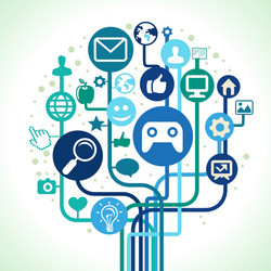 Digital Network Concept Royalty Free Vector Image