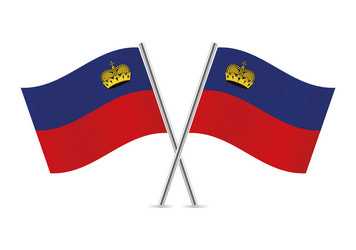principality of liechtenstein flags vector image