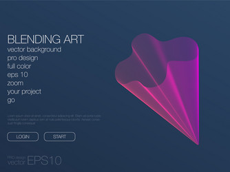 abstract blend background template for web site vector image