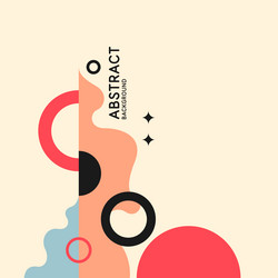 composition with geometric shapes abstract vector