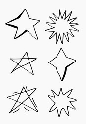 Cartoon Star Black and White Vector Images (over 12,000)