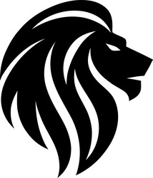 lion logo design symbol of strength and majesty Vector Image