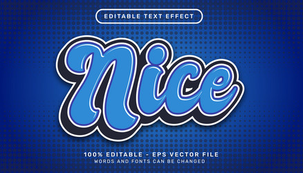 nice pop color 3d text effect and editable vector image