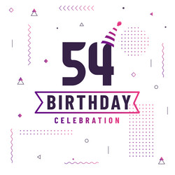 Happy Birthday 54 Vector Images (over 290)