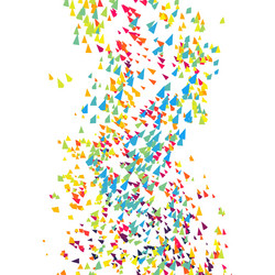 tornado pyramids in empty space chaotic particles vector image