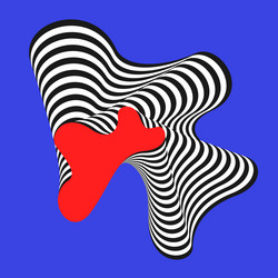 amorphous element with the effect of visual vector image