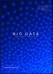 big data background technology for visualization vector image