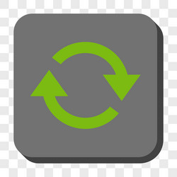 refresh rounded square button vector