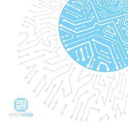 abstract technology with circuit board high tech vector image