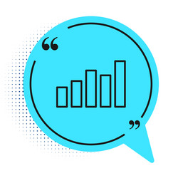 Black line graph schedule chart diagram vector