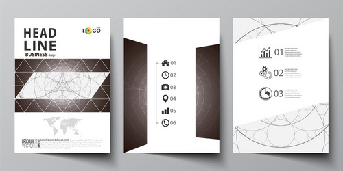 Business templates for brochure flyer booklet vector