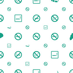 cigarette icons pattern seamless white background vector image